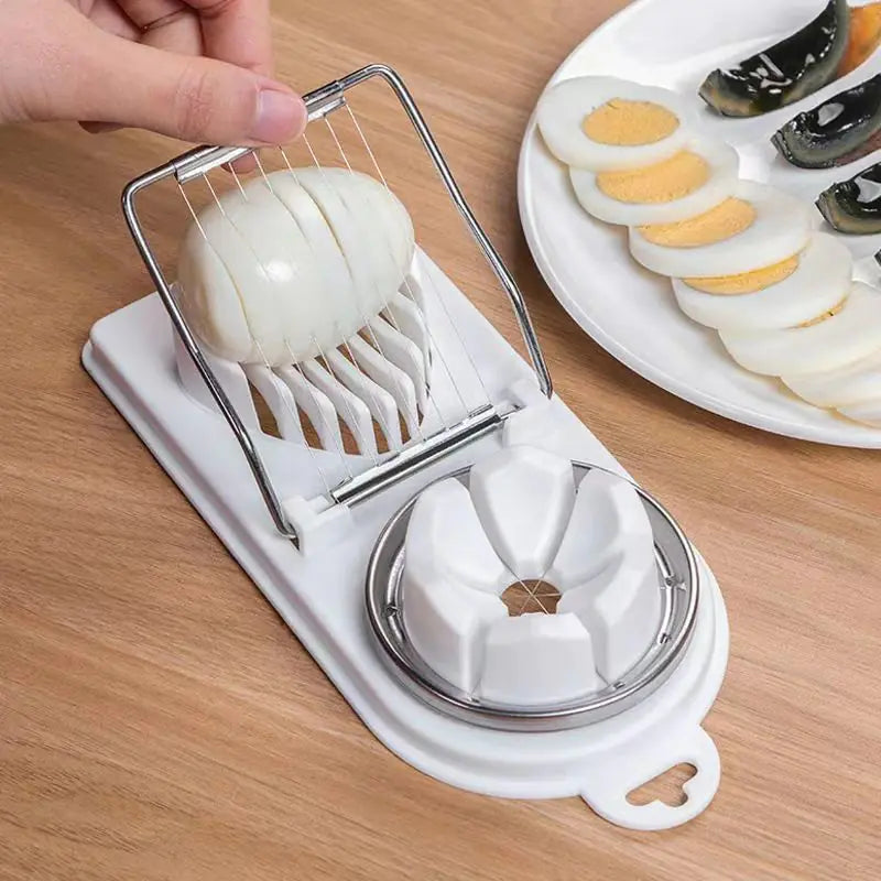 3-in-1 Double-Head Egg Cutter and Slicer