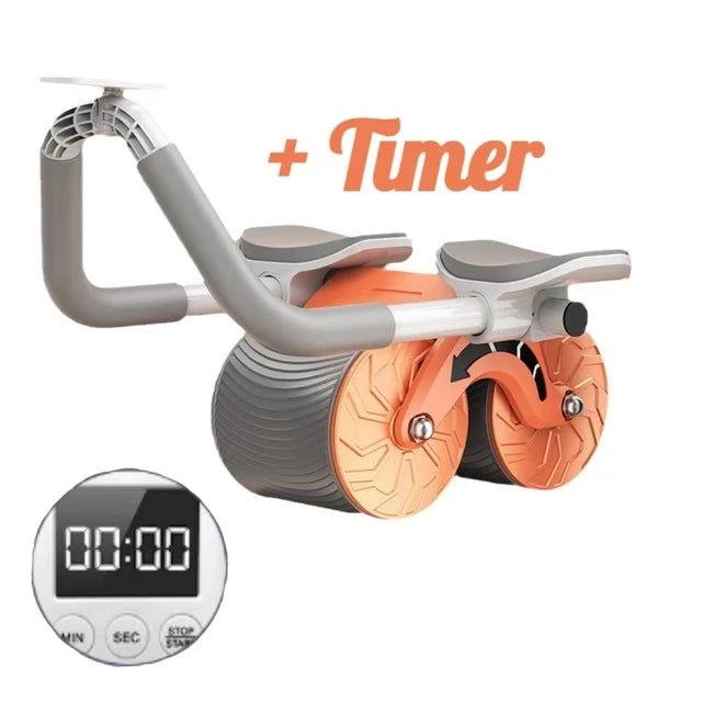 Abdominal Wheel Roller with Elbow Support with Timer