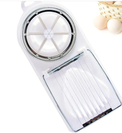 3-in-1 Double-Head Egg Cutter and Slicer