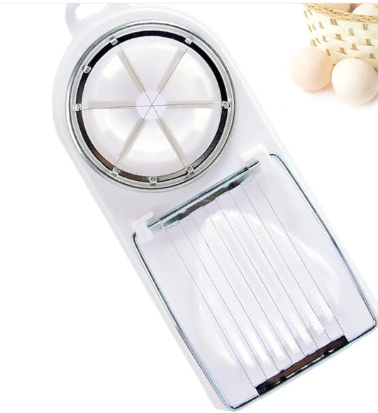 3-in-1 Double-Head Egg Cutter and Slicer