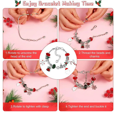 Christmas Advent Calendar Bracelets Set