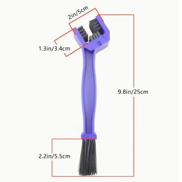 Bicycle Chain and Flywheel Cleaning Brush Set (1pc)